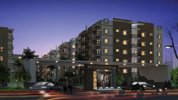 Night view of Brindavanam |Surakshaa Builders